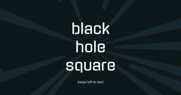 Screenshot of black hole square