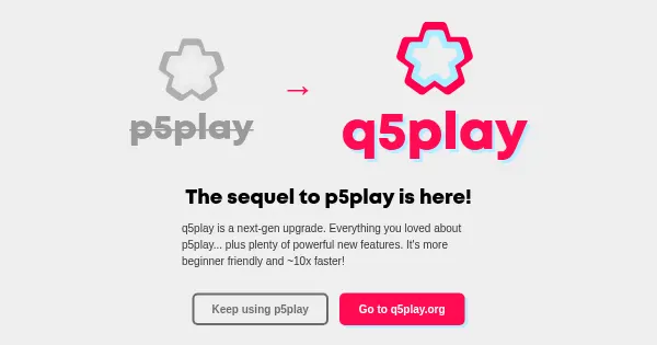 Screenshot of p5play