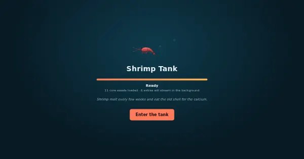 Screenshot of shrimp sim