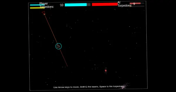 Screenshot of starfield