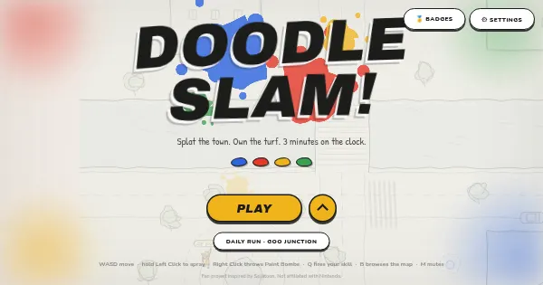Screenshot of doodle slam