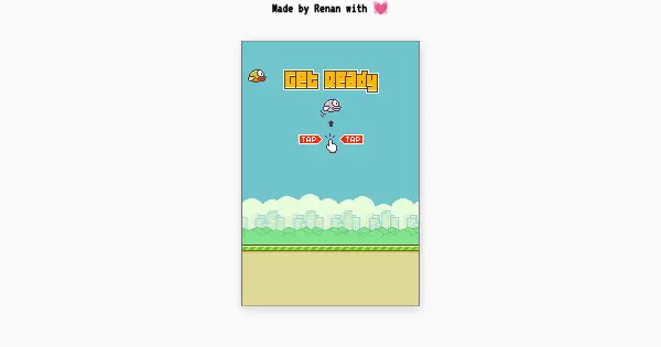 Screenshot of flappy bird