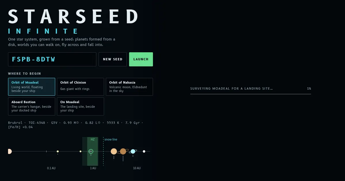 Screenshot of Starseed