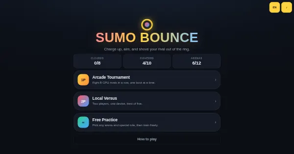 Screenshot of sumo bounce