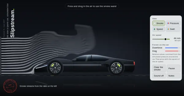 Screenshot of slipstream