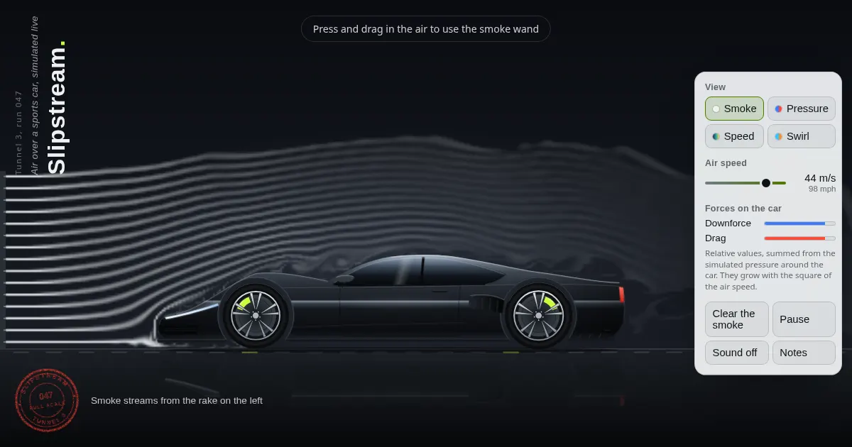 Screenshot of slipstream