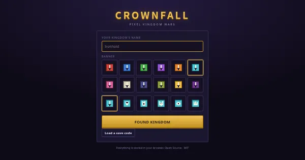 Screenshot of crownfall