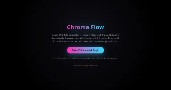 Screenshot of Chroma Flow