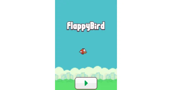 Screenshot of phaser flappy bird