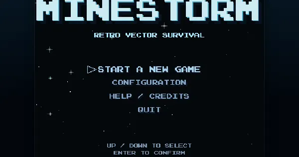 Screenshot of minestorm