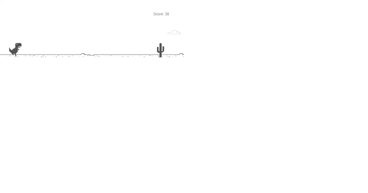 Screenshot of Trex Game