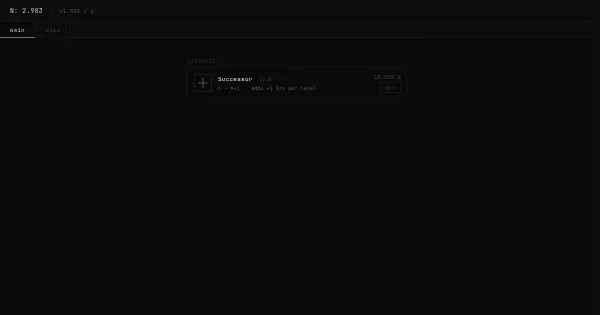 Screenshot of axiom incremental