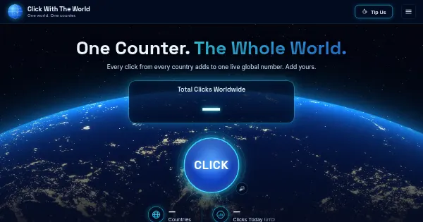 Screenshot of click with the world