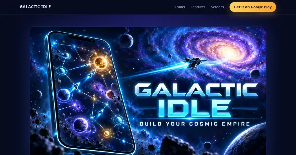 Screenshot of galactic idle