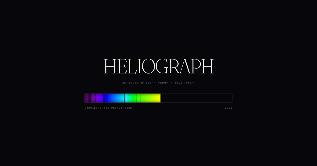 Screenshot of heliograph