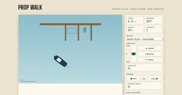 Screenshot of nordic tug docking sim