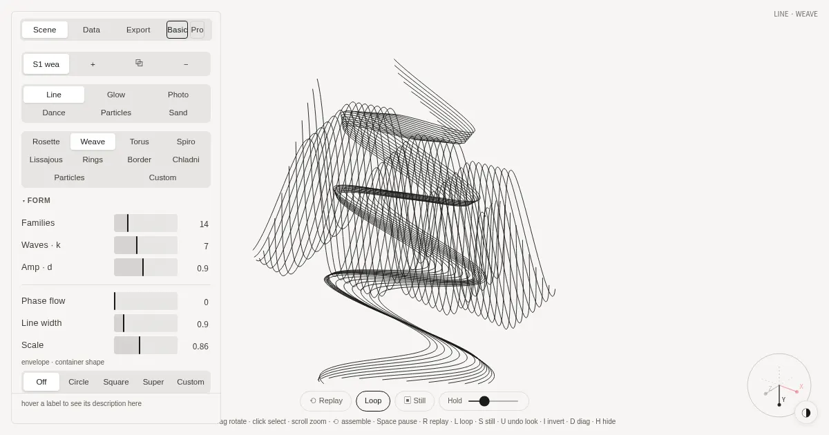Screenshot of guilloche
