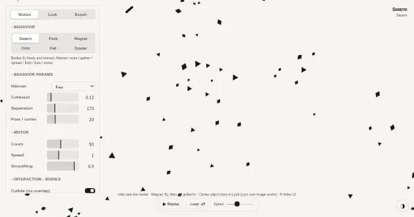 Screenshot of motion primer