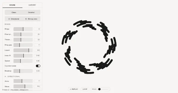 Screenshot of pixel ring