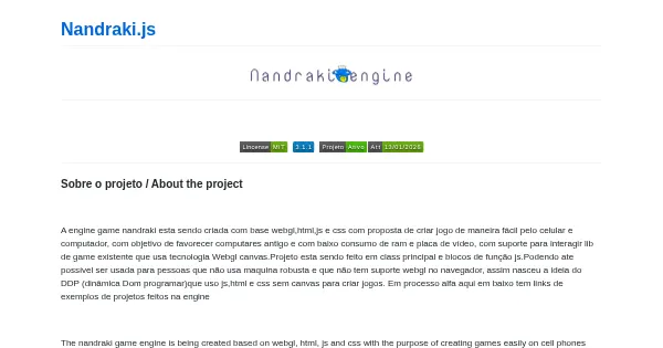 Screenshot of Nandraki.js
