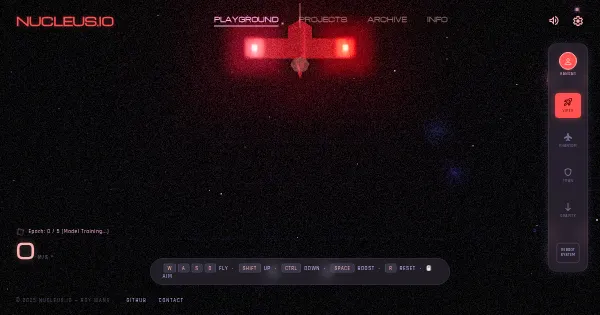 Screenshot of nucleus io
