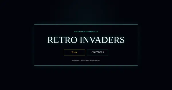 Screenshot of Space Invaders