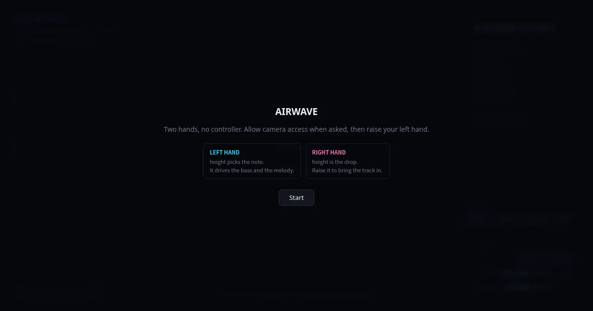 Screenshot of airwave