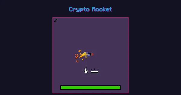 Screenshot of crypto rocket