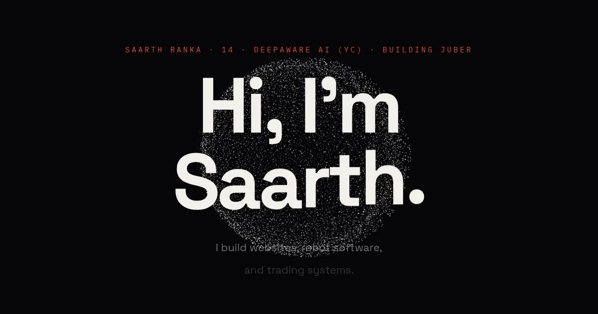 Screenshot of saarth site