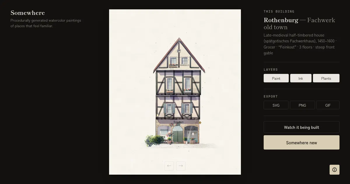 Screenshot of somewhere