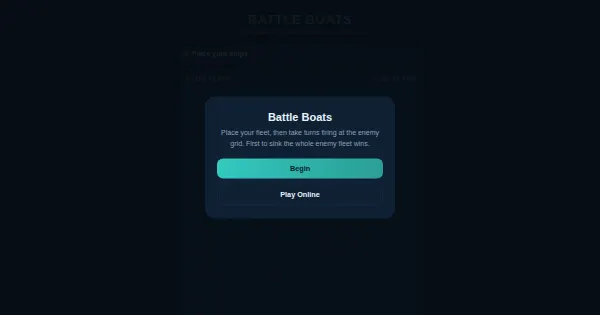 Screenshot of battle boats