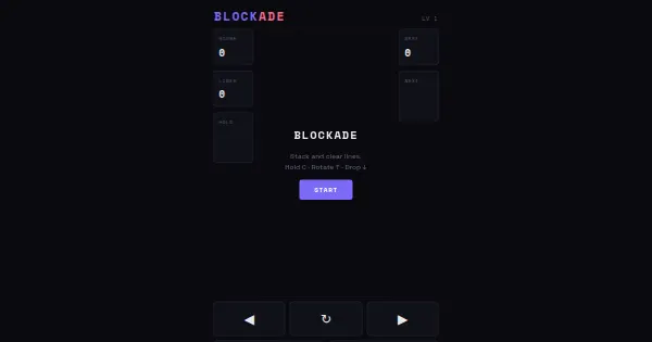 Screenshot of blockade