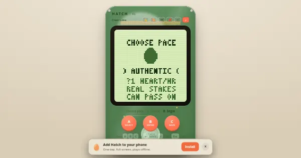Screenshot of hatch