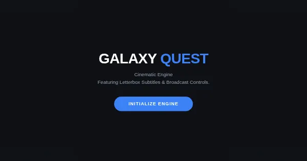Screenshot of Galaxy Quest Cinematic Engine