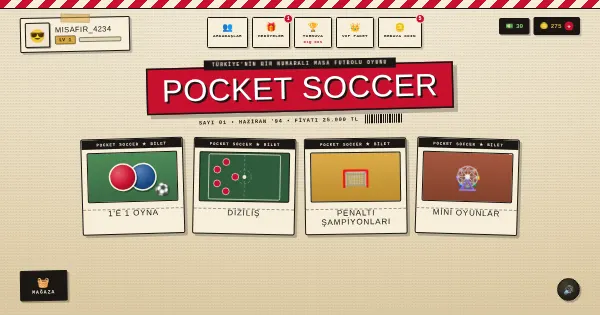 Screenshot of Pocket Soccer