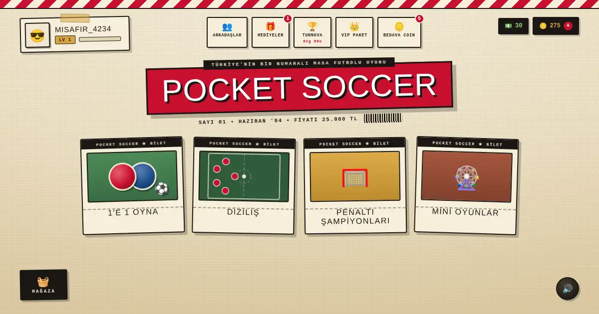 Screenshot of Pocket Soccer