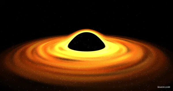 Screenshot of black hole
