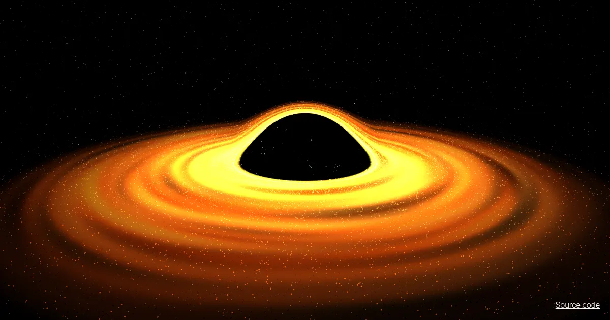 Screenshot of black hole
