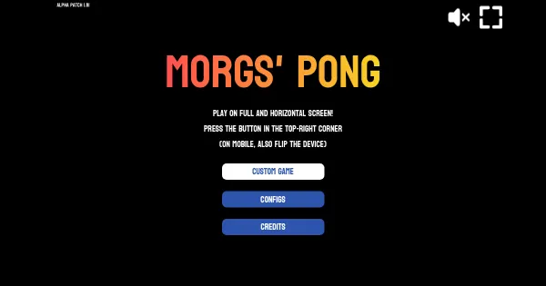 Screenshot of pong do morgs