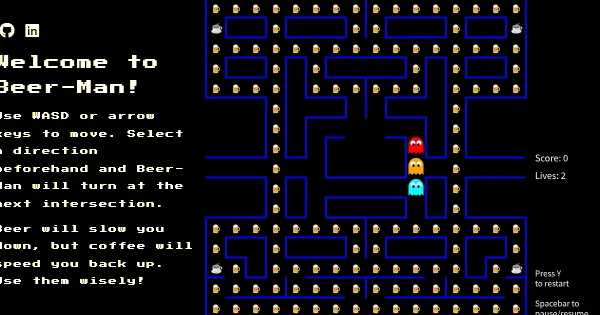 Screenshot of Beer Man