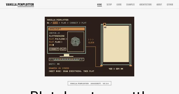 Screenshot of vanilla.penplotter
