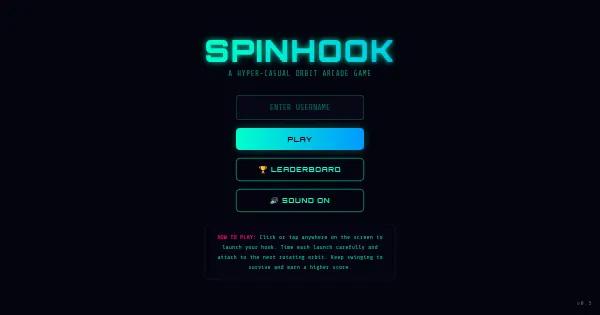 Screenshot of spinhook