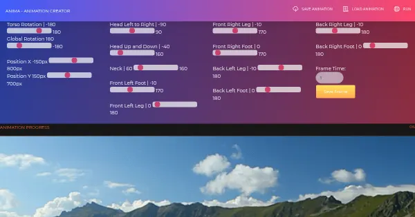 Screenshot of ModellingAndAnimationWithWebGL