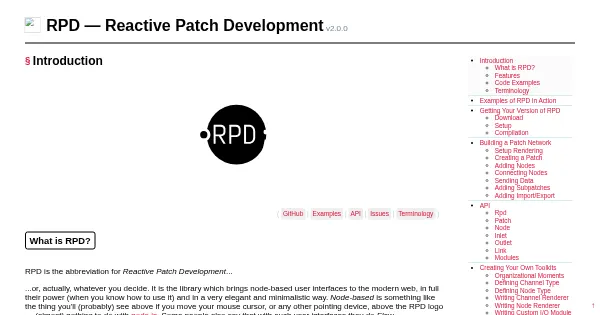 Screenshot of rpd