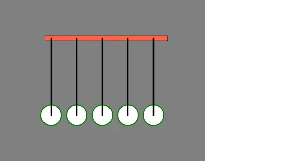 Screenshot of Newtons Cradle