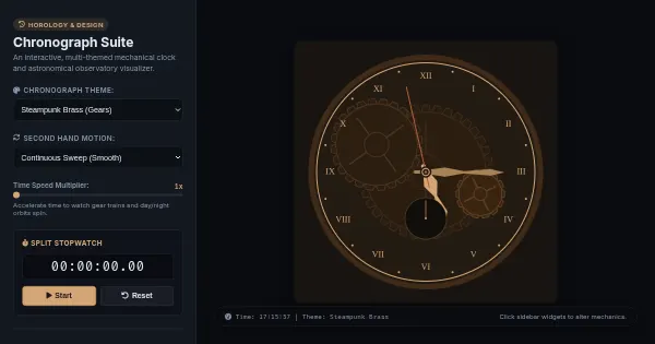 Screenshot of p5js clock