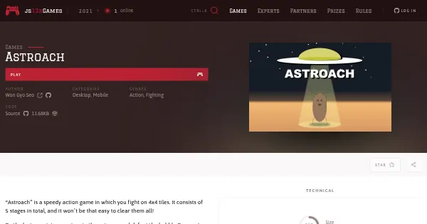 Screenshot of astroach 13kjs