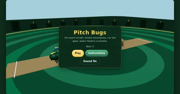 Screenshot of cricket doodle inspired