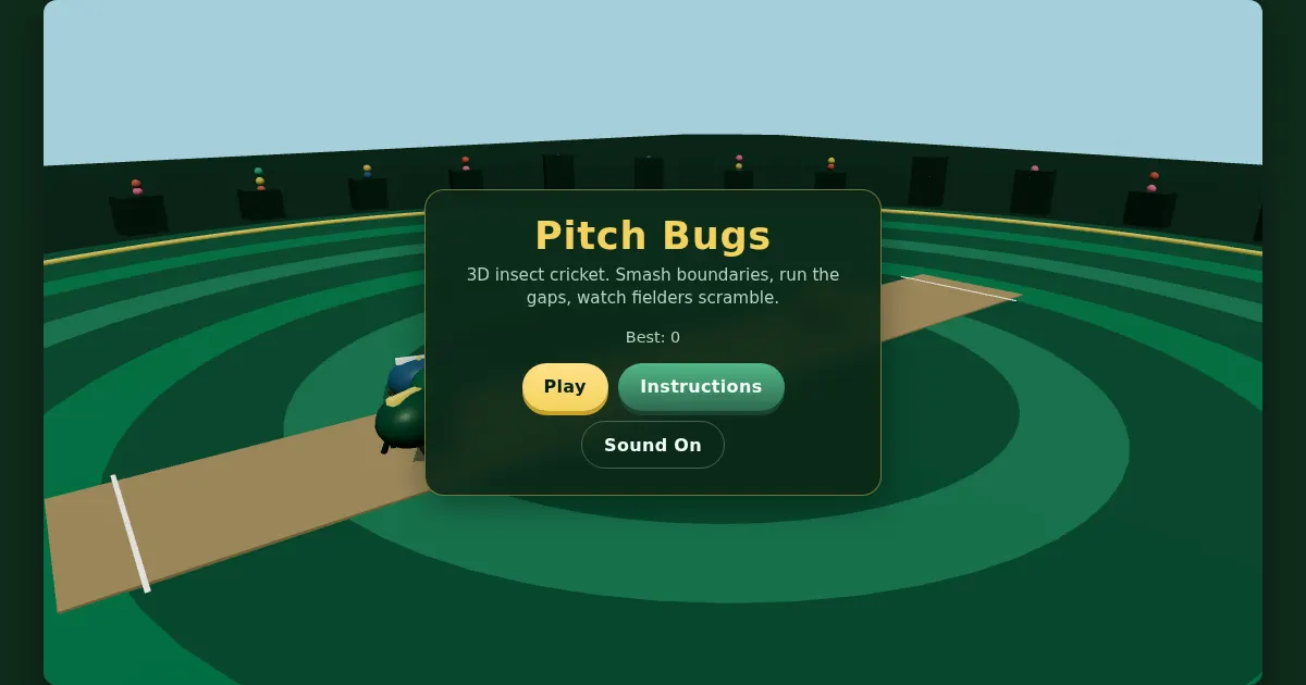 Screenshot of cricket doodle inspired