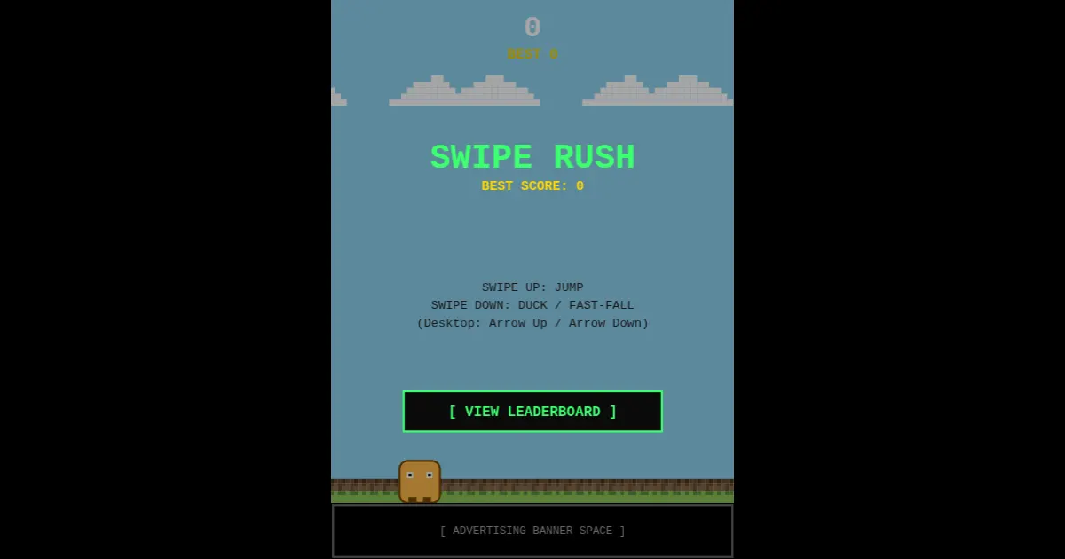 Screenshot of swipe rush